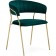 CHARTAL SHAMELIA 1 metal/velor, gold/green 60x52x79 cm