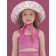 TOP for girls, height 110 cm, pink color