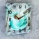 Wall clock: kitchen, "cup of coffee", silent, 25 x 25 cm
