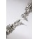 Hanging earrings with rhinestones "openwork" Spring mood, white color in silver, 7 cm