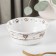 Porcelain Salenik "Aristocrats cats", 450 ml, d = 14 cm, white color