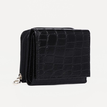 Women's wallet with lightning, black color