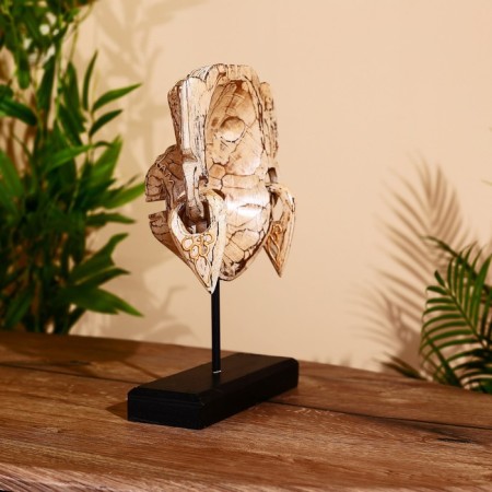 Mask "Hanuman" on a stand, Albezia 30 cm-2
