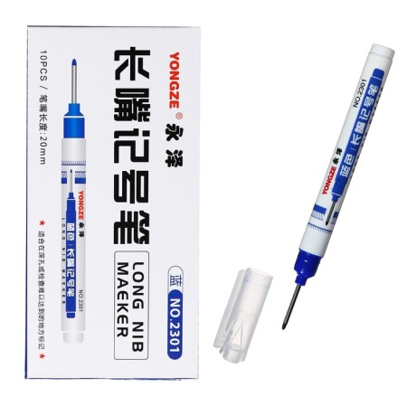 Marker 0.7 mm, with an elongated tip, blue-4
