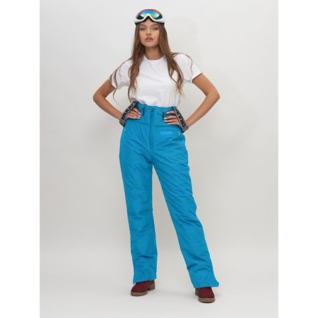 Ski -loving trousers, size 42, blue color-5