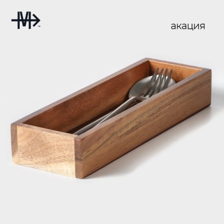 Magistro tropical cutlery tray 25 × 8 × 4 cm, acacia-1