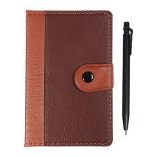 Note book A6, 102 sheets in the ruler, PVC cover, combined, button