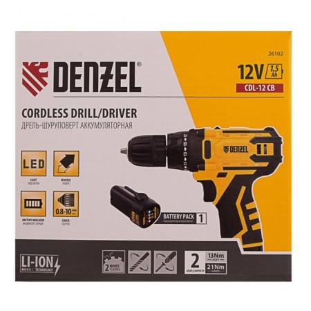 Denzel 26102, battery CDL-12CB, Li-Ion, 12 V, 1 acc.-5