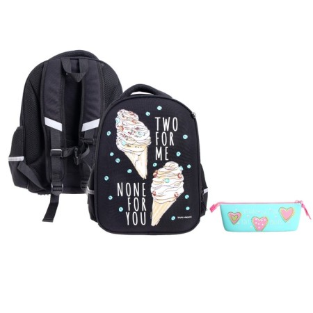 Frame backpack 38 x 30 x 20 cm, Penal as a gift, Bruno visconti "Ice cream"