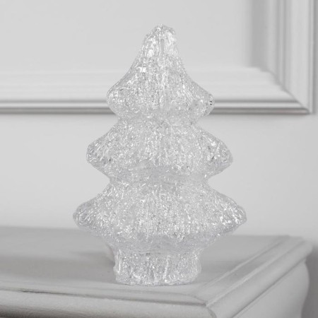 LED figure "Christmas tree" 7 × 21 × 7 cm, acrylic, 20 LED, AAX2 batteries (not in the kit), white glow-1