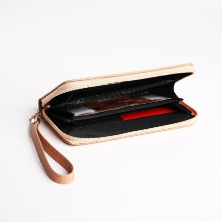 Women's wallet with lightning, beige color-3