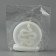 Interior candle "Snake in a circle", white, 66 x 69 x 27
