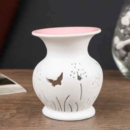 Aroma lamp ceramics "Butterflies at VAZ" MIX 9.5x7.5x7.5 cm-4