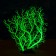 The plant is artificial aquarium, luminous, 20 cm, green