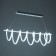 Lamp with PDU "Axel" LED 120W 3000-6000K white 90x25x18 cm