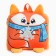 New Year's children's backpack "Fox with Snezhinka" 24x24 cm, for the New Year