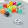 Decor for creativity Plastic "Playing Bones" mix 1.4x1.4x1.4 cm