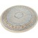 Round Mashad 1200 G129, size 250x250 cm