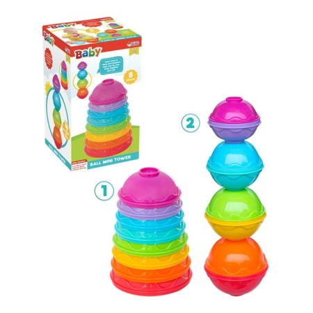 Logic pyramid 4 in 1, plates, balls-1