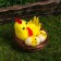 Easter souvenir "Cockerel with chickens in the nest" 7x7x7 cm