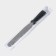 A blade-tank with a plastic handle, straight, 32 cm, working part 20 cm, black color