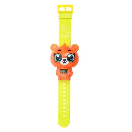 Electronic clock "Bold Bear", Orange color-1