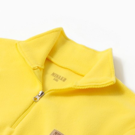 Kids' costume (sweatshirt, trousers) minku yellow color, height 104 cm-1