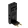 The tee is flat, rotary, 4 outlets, 10a, without salary, black