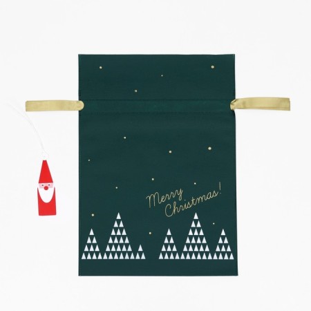 New Year. Gift bag "Magic Forest" Green, 30 x 45 cm-1