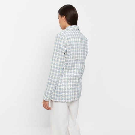 Jacket tweed double -breasted mist p. 48, blue-6