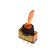 Tumbbler single -pole with yellow LED indication, 12 V, 20 A, 3 contacts