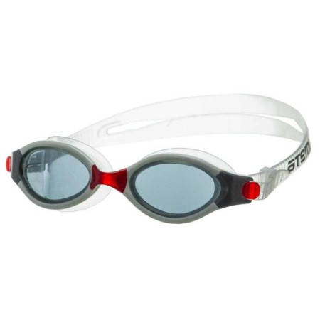 ATEMI B501 swimming glasses, silicone, black/red color