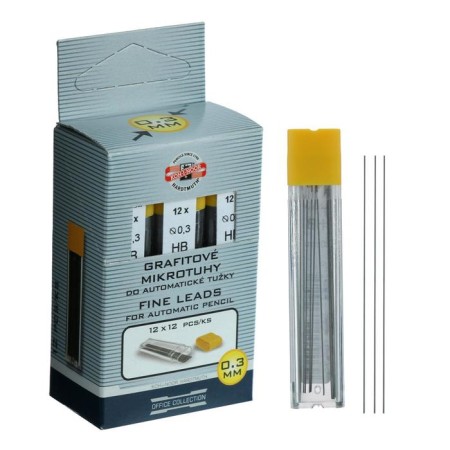 Grifles for mechanical pencils 0.3 mm, KOH-I-NOOR 4132 NV, 12 pieces, in case