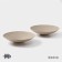 Magistro jarwah lausanne plates, 600 ml, 21.5 × 5 cm, deep, set 2 pcs, porcelain, beige