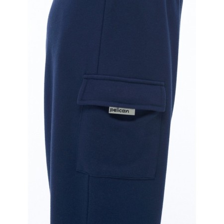 Pants for boys, height 116 cm, dark blue color-4