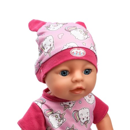 Doll - Interactive navel for the girl “Anechka” 35 cm, drinks, pisses, closes eyes, 4 accessories, 50 sounds-3