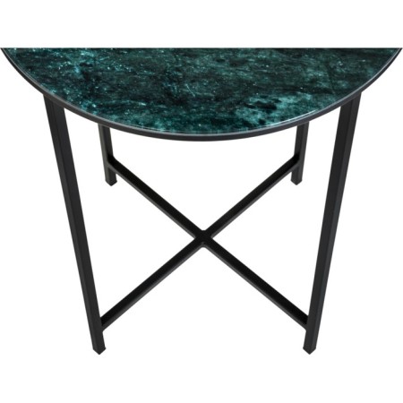 Journal table Volopas metal, malachite/black 48x48x60 cm-5