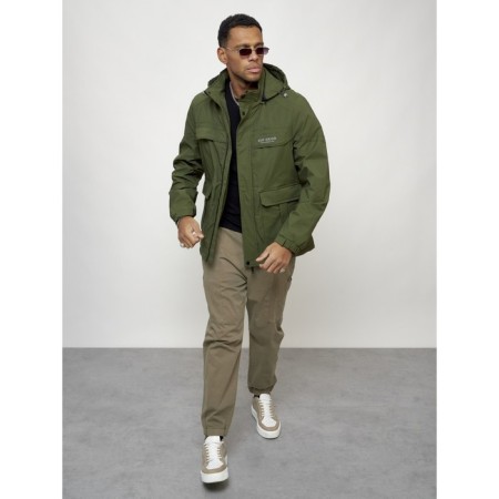 Sports male jacket, size 48, khaki color-9