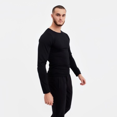 Male thermal underwear (longshit), black color, size 46-48-1
