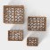 A set of wicker baskets for handmade storage LADOOM "Web", 4 pcs, beige color