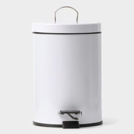 Garbage bucket with pedal Stolz Stölz, 3 l, stainless steel, white color-4