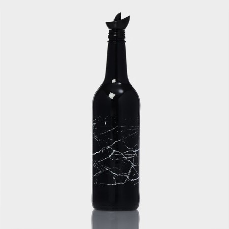 Glass bottle for sauce and oil "Marble", 750 ml-1