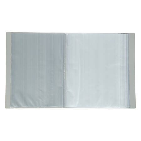 Folder with 100 A4 inserts, 700 μm, calligrata, texture "sand", gray-1