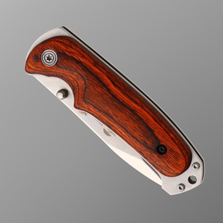 Folding stinger knife, 9 cm, blade - 3cr13, handle - tree-4