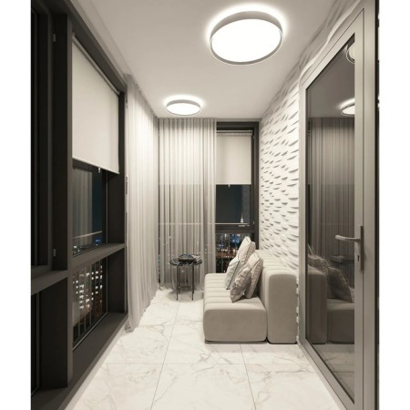 DK6511-WH PLATO, IP20, 50W, 3000-6500K, control panel, white, metal, Polyme-5