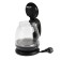 Electric kettle Kelli KL-1370, glass, 1 l, 1100 watts, black