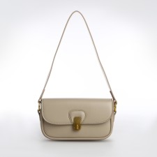 Female bag Textura, small size, color gray-beige