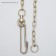 A chain for leaning dogs, 5m, caliber 3*16 mm, yellow