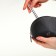 Cosmetic bag with lightning Textura, black color