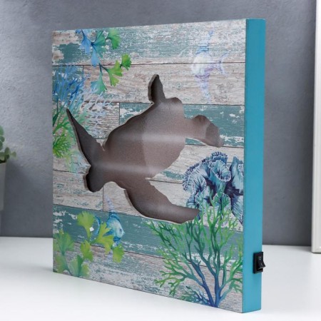 Light picture-wall "turtle" LED from batteries 3haa 3x30x30 cm Risalux-2